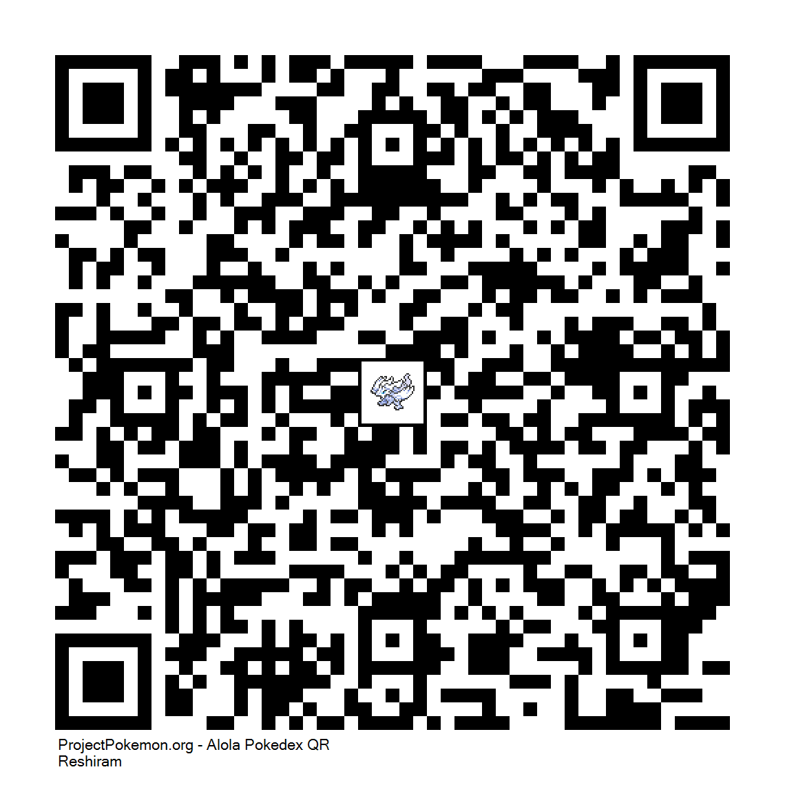 Cdigo QR de Reshiram